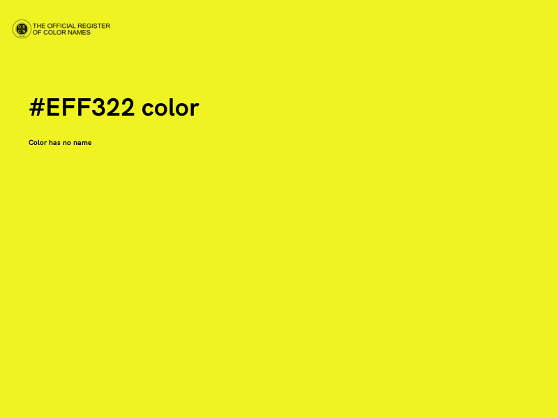 #EFF322 color image