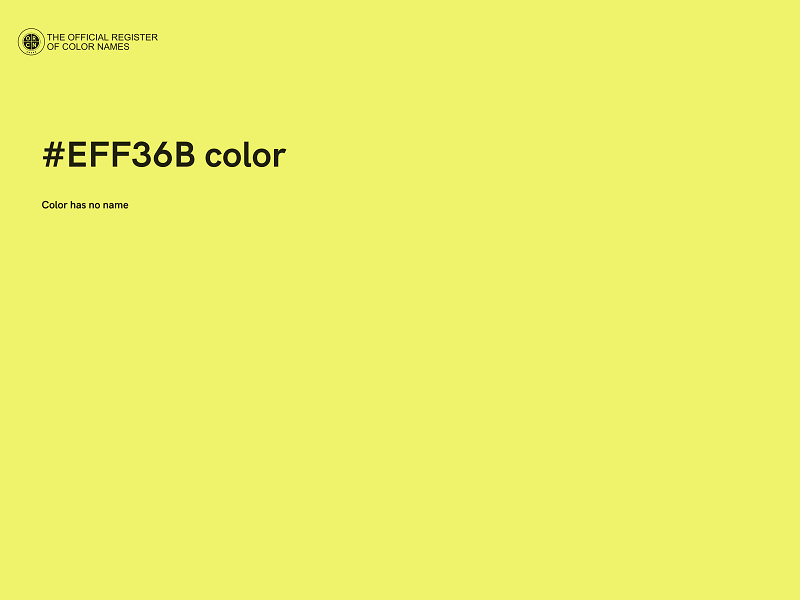 #EFF36B color image