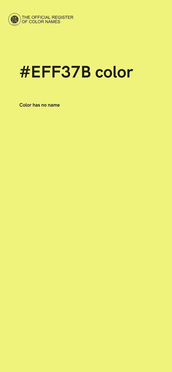 #EFF37B color image