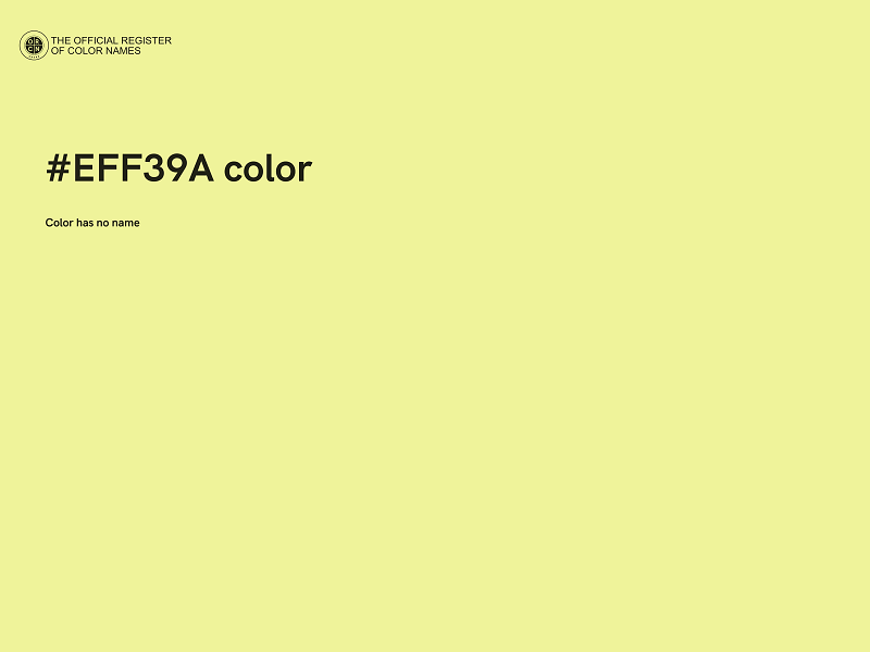 #EFF39A color image