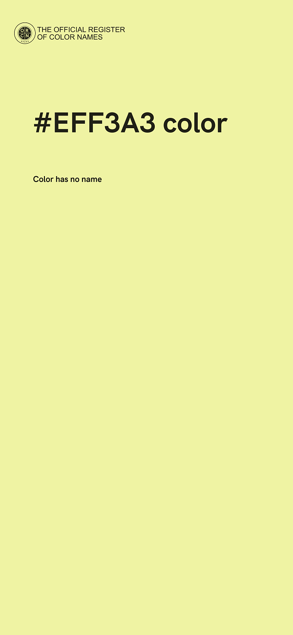 #EFF3A3 color image