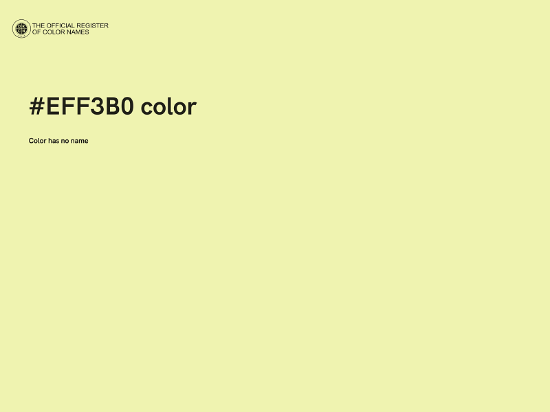 #EFF3B0 color image