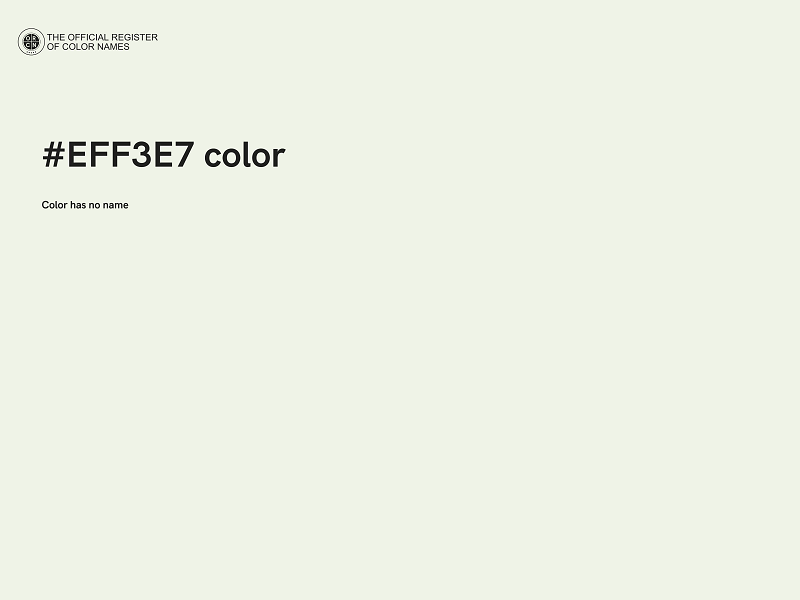 #EFF3E7 color image