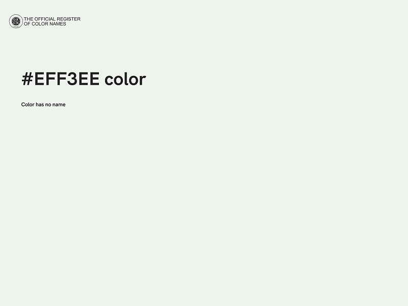 #EFF3EE color image