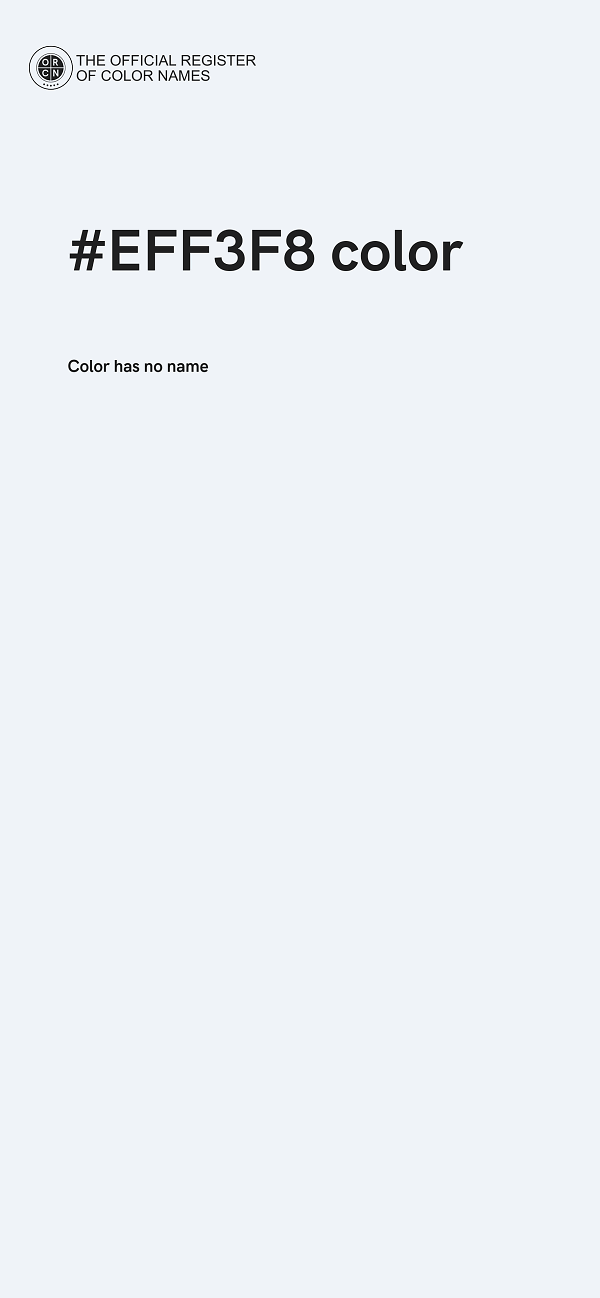 #EFF3F8 color image
