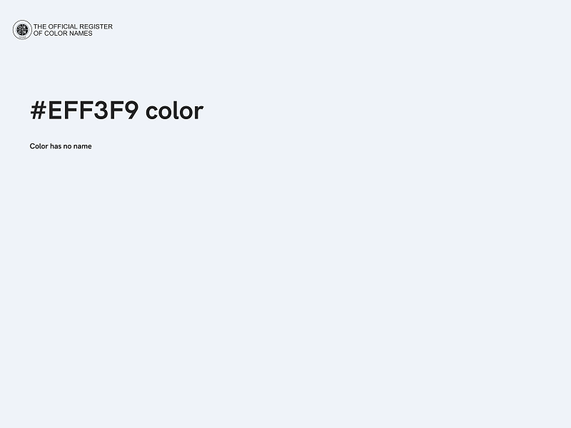 #EFF3F9 color image