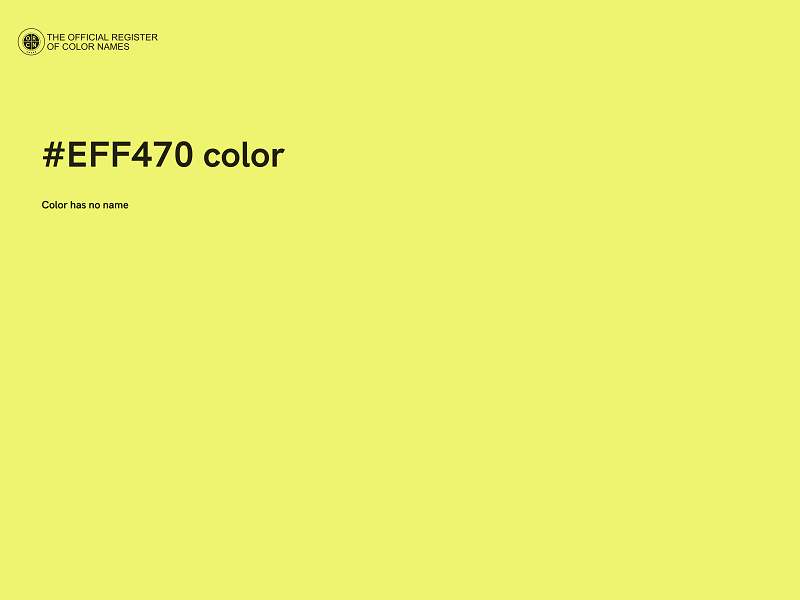 #EFF470 color image