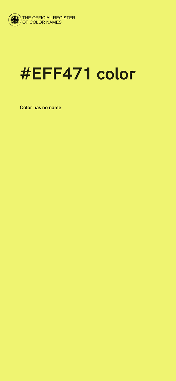 #EFF471 color image