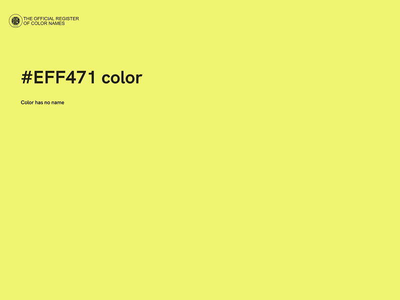 #EFF471 color image