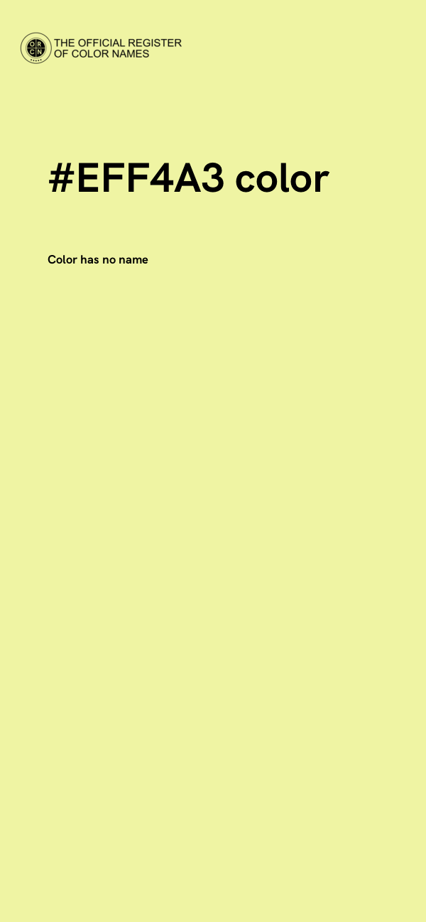 #EFF4A3 color image