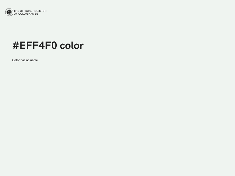 #EFF4F0 color image