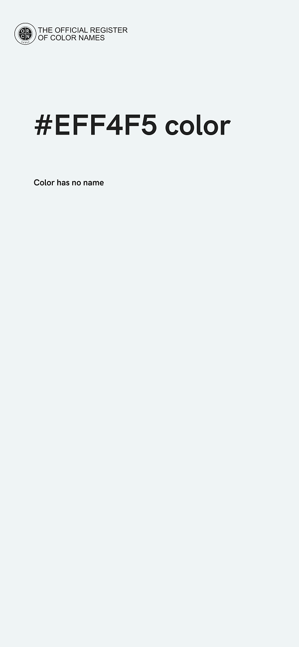 #EFF4F5 color image