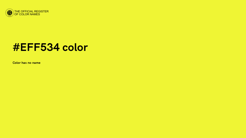 #EFF534 color image
