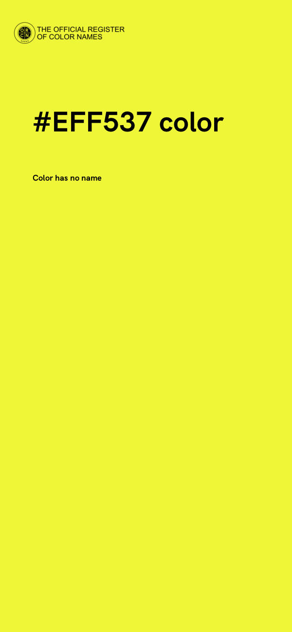 #EFF537 color image