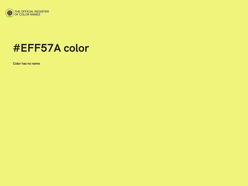 #EFF57A color image