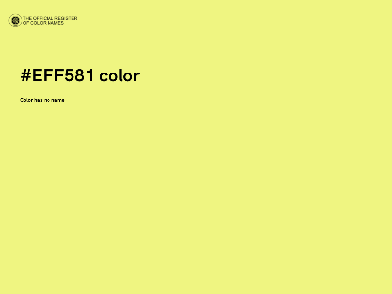 #EFF581 color image