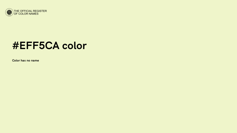 #EFF5CA color image