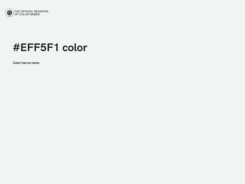 #EFF5F1 color image