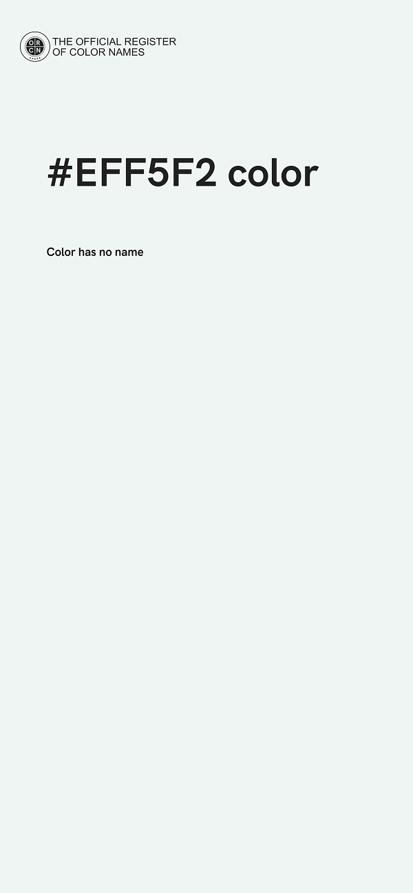 #EFF5F2 color image
