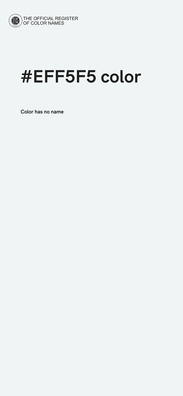 #EFF5F5 color image