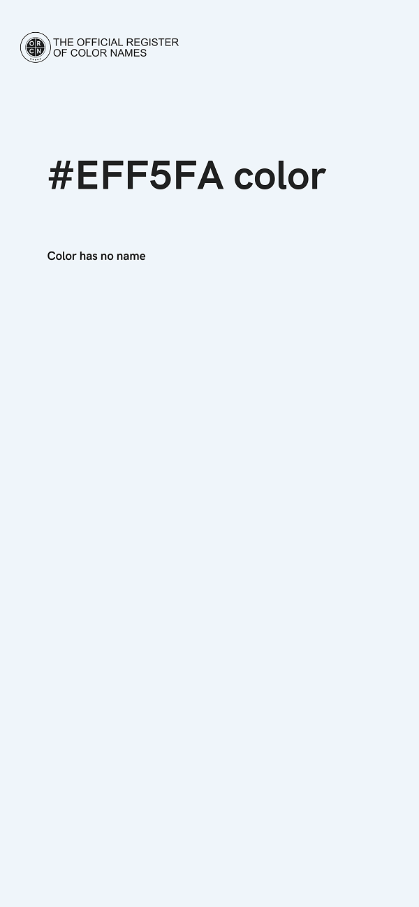 #EFF5FA color image