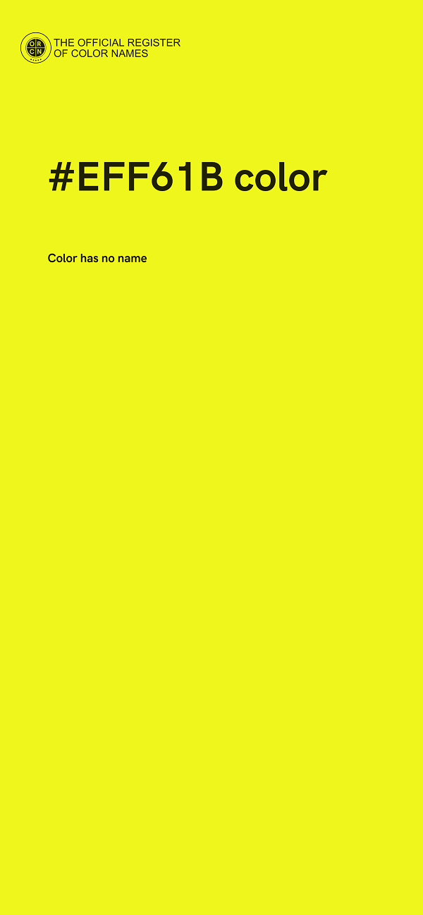 #EFF61B color image
