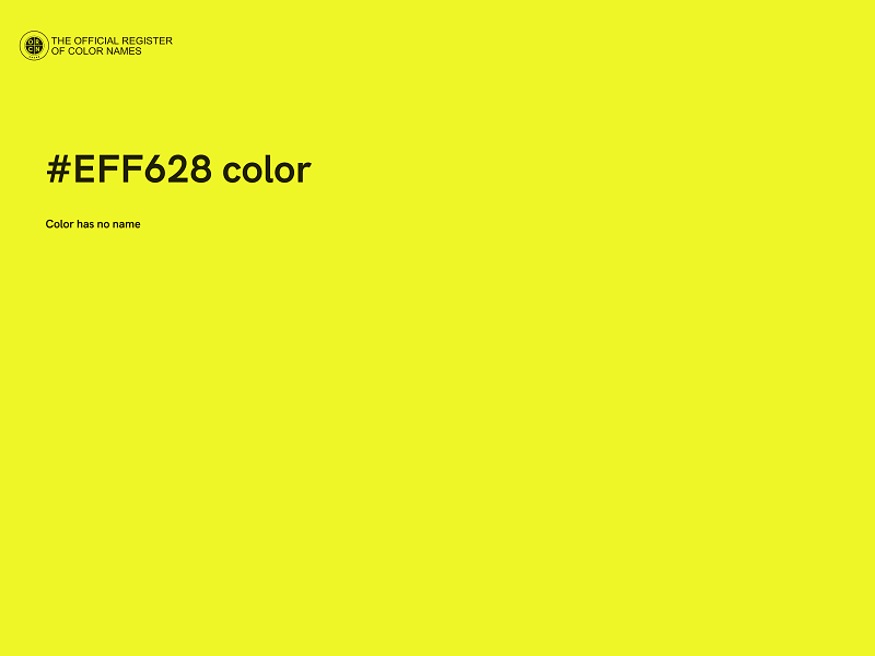 #EFF628 color image