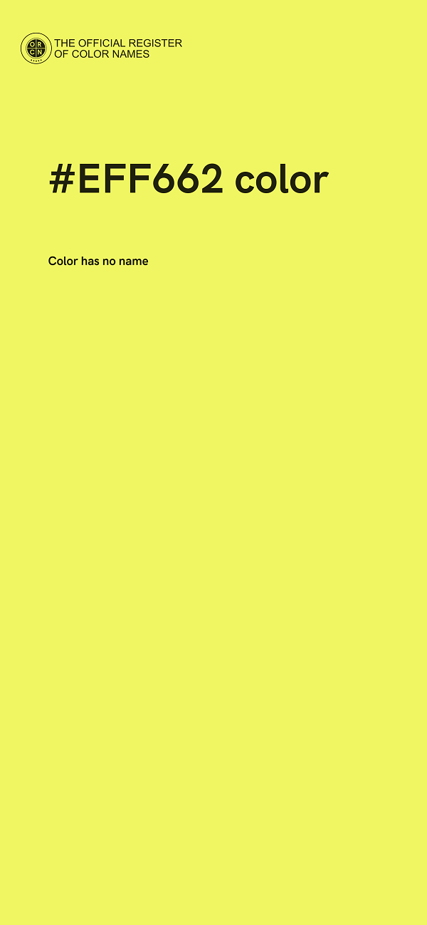 #EFF662 color image