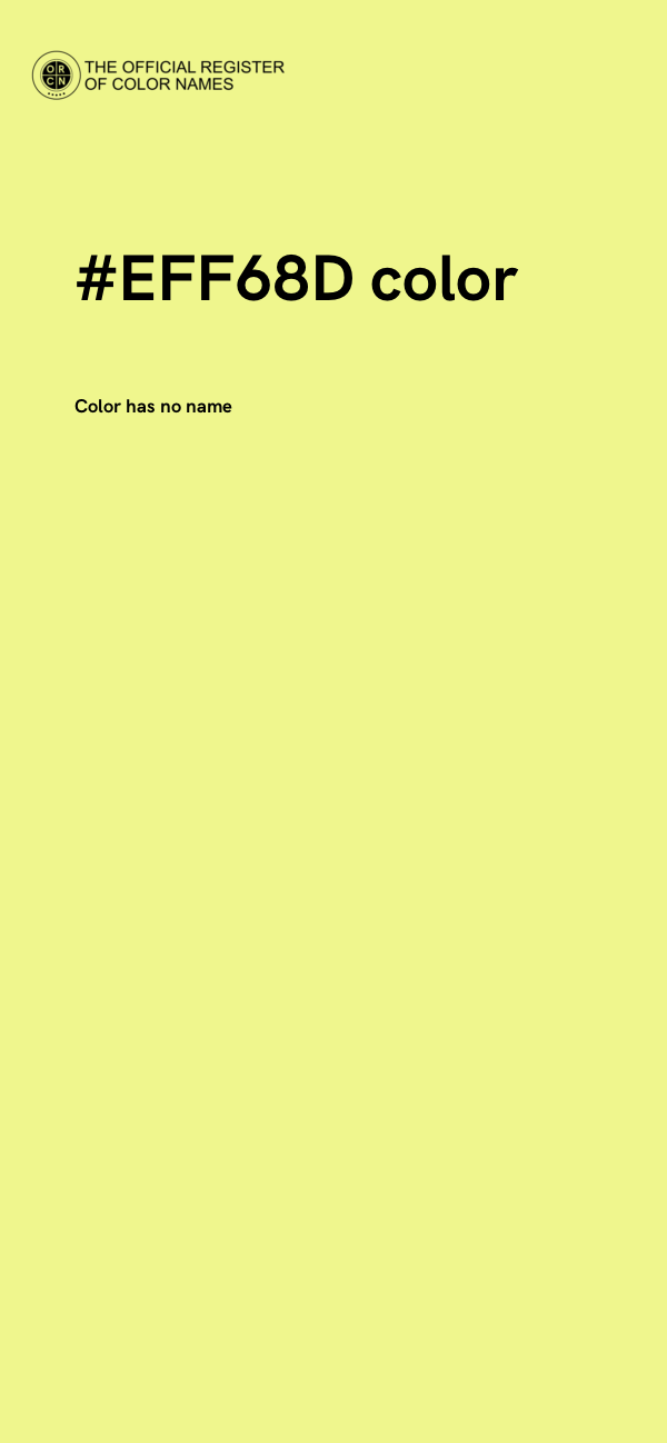 #EFF68D color image