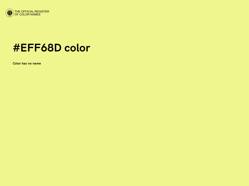 #EFF68D color image