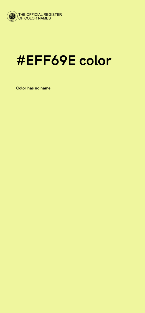#EFF69E color image