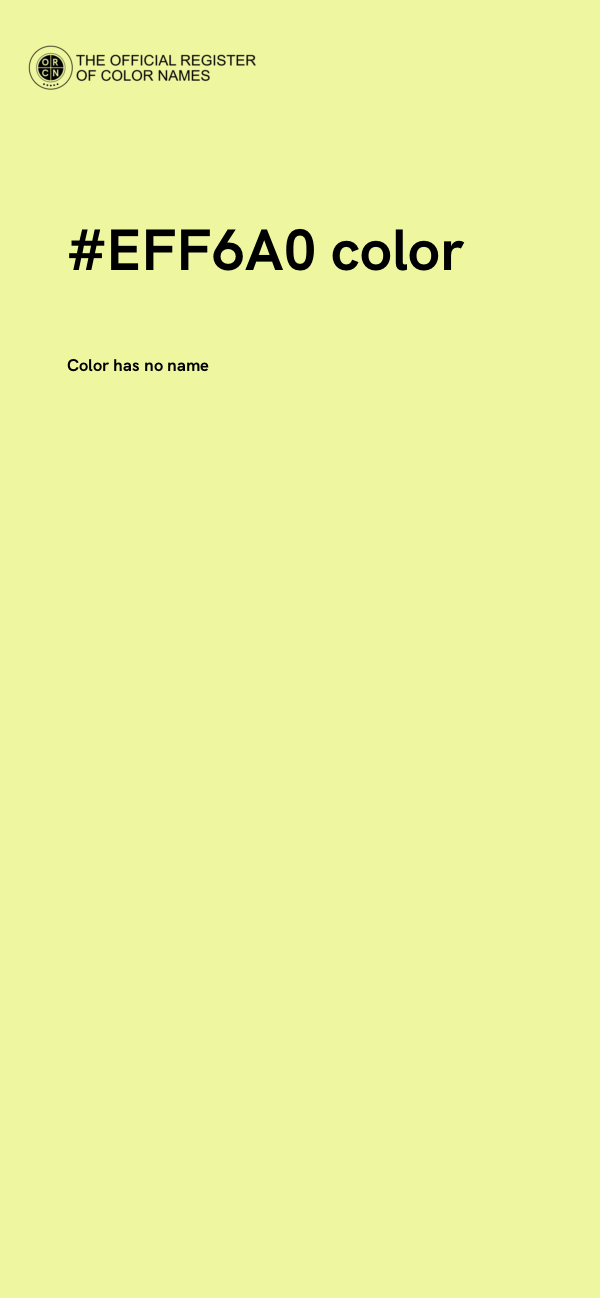 #EFF6A0 color image