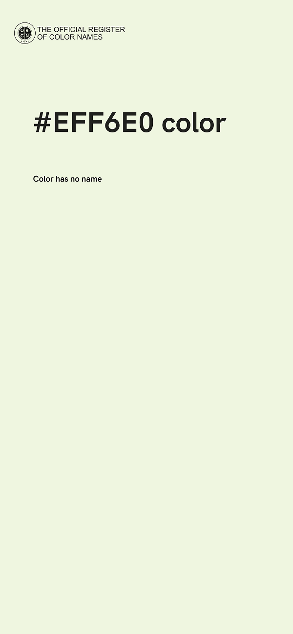 #EFF6E0 color image