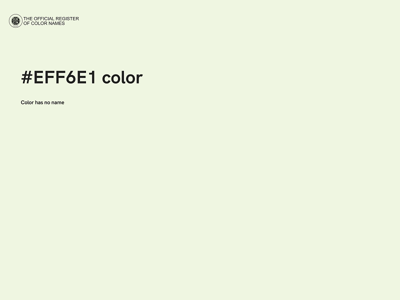 #EFF6E1 color image