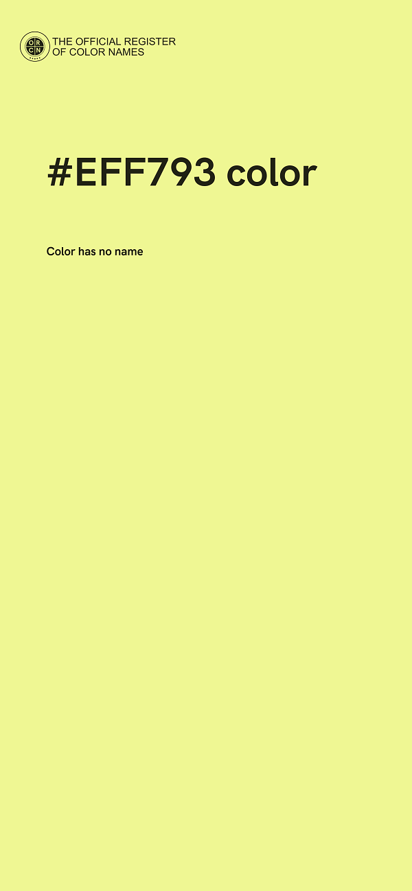 #EFF793 color image