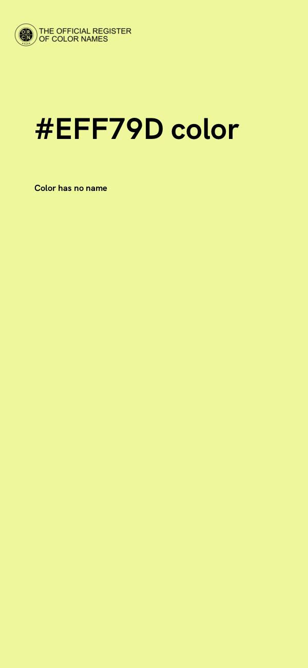 #EFF79D color image