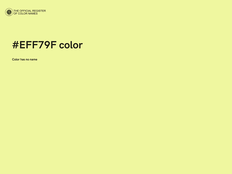 #EFF79F color image