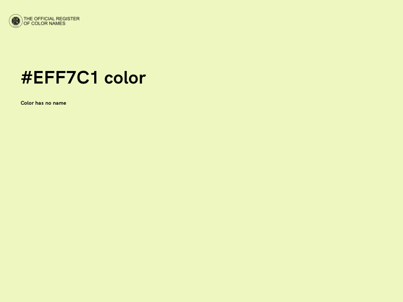 #EFF7C1 color image