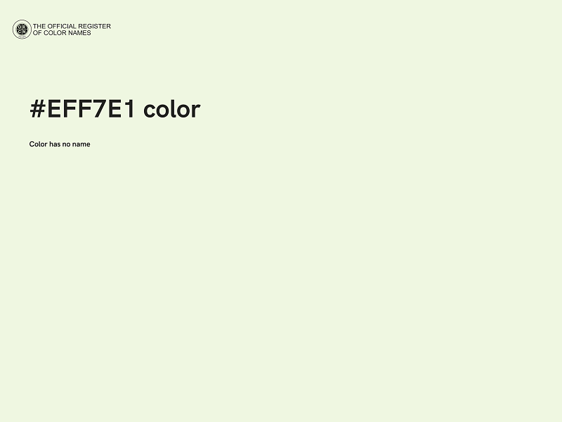 #EFF7E1 color image