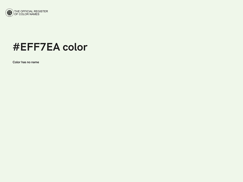 #EFF7EA color image