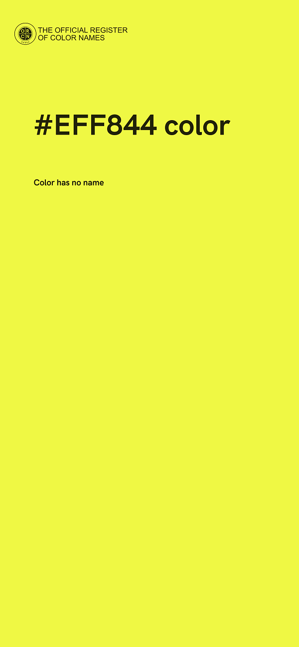 #EFF844 color image