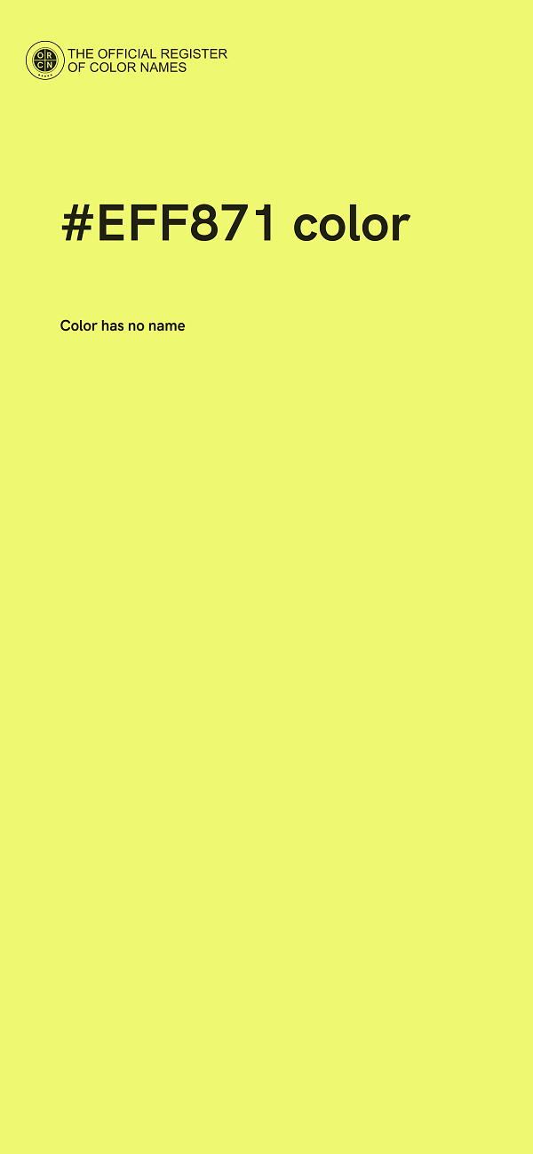 #EFF871 color image
