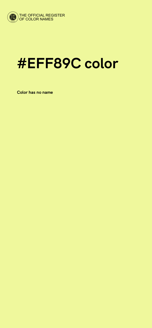 #EFF89C color image