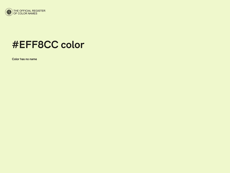 #EFF8CC color image