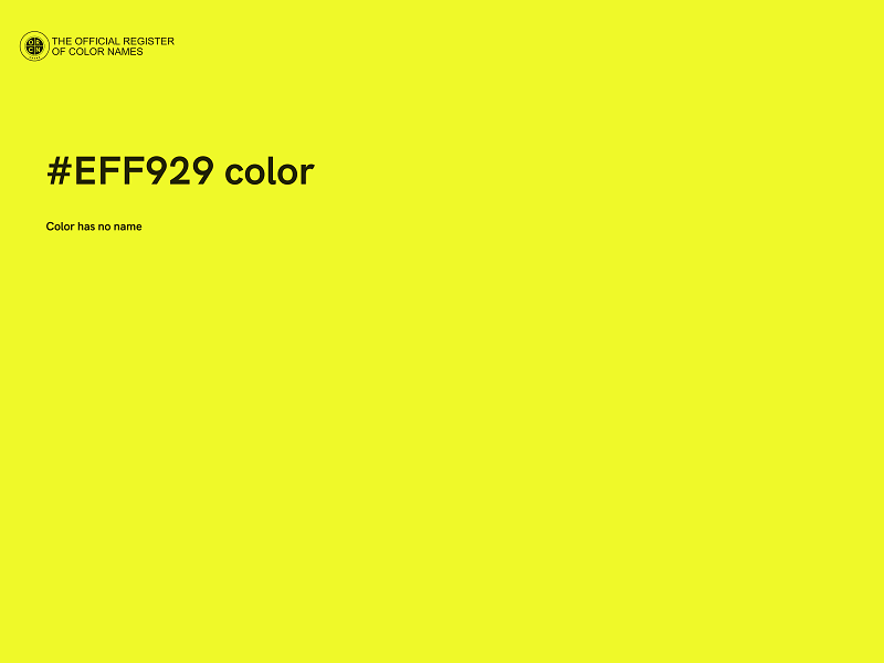 #EFF929 color image