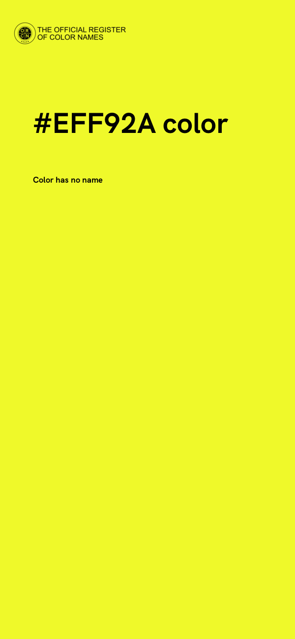 #EFF92A color image