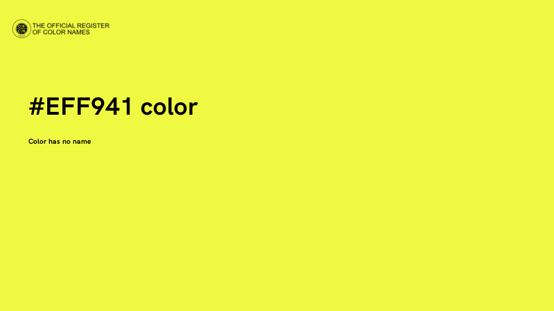 #EFF941 color image