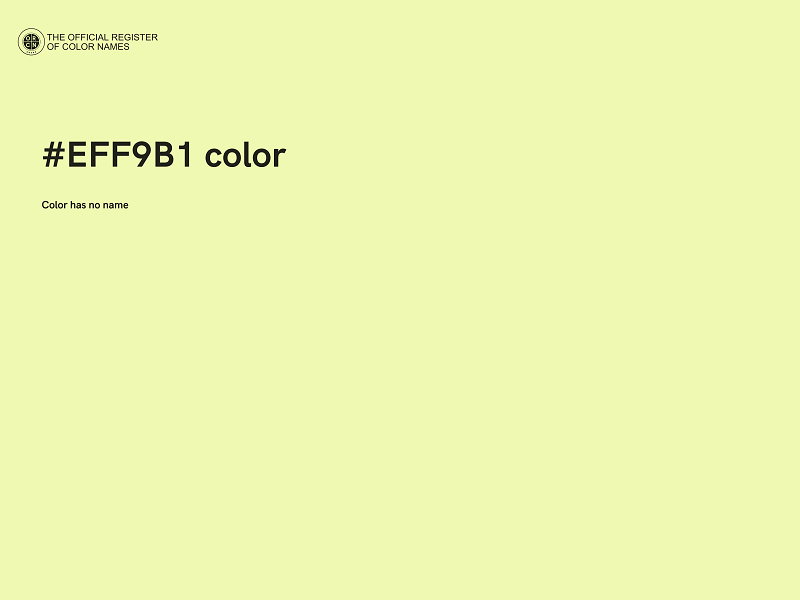 #EFF9B1 color image