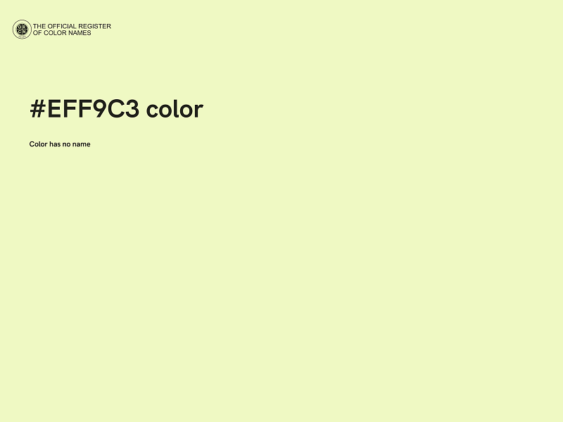 #EFF9C3 color image