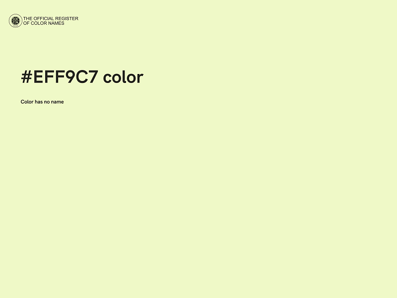 #EFF9C7 color image